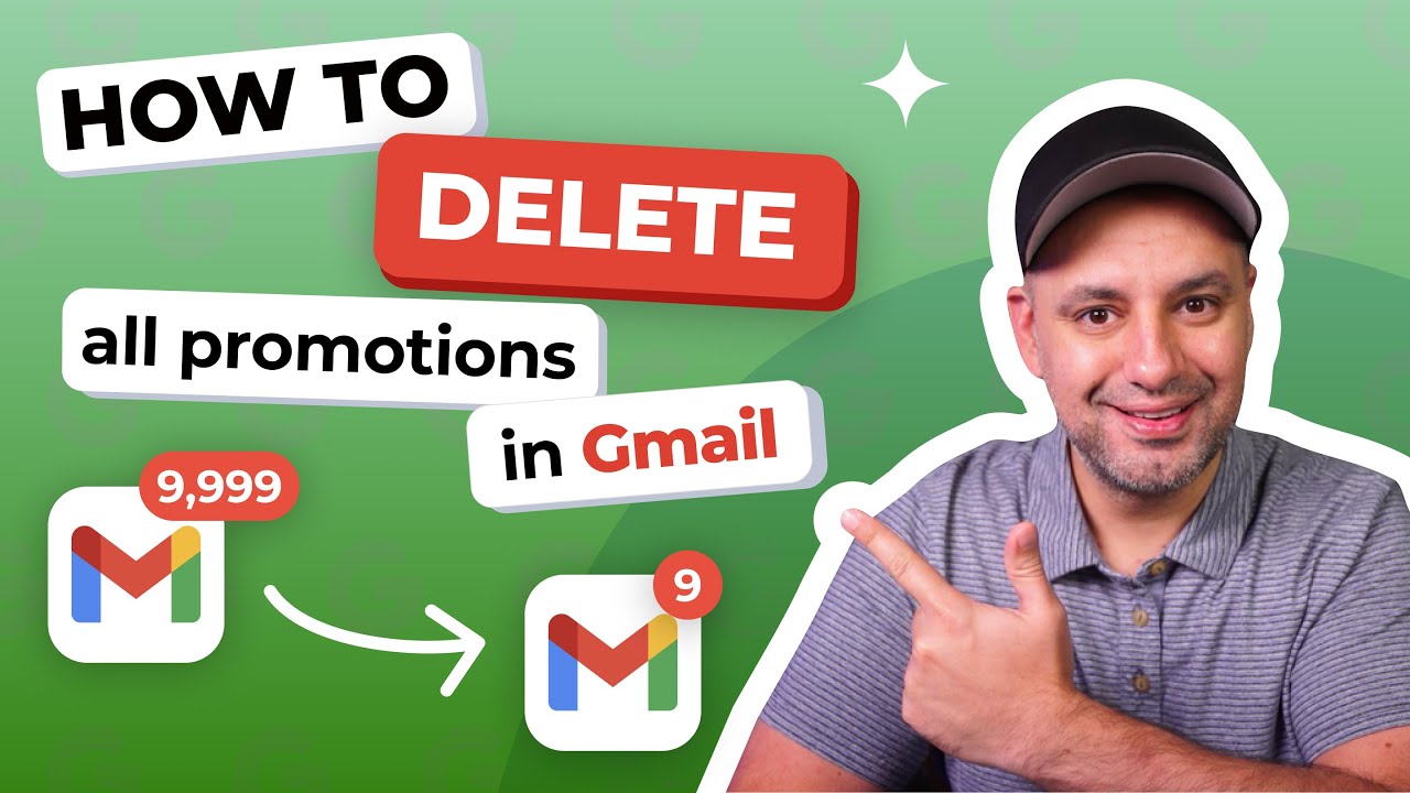 Как удалить все рекламные акции в Gmail