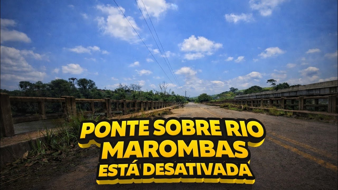 Ponte sobre rio marombas está desativada 
