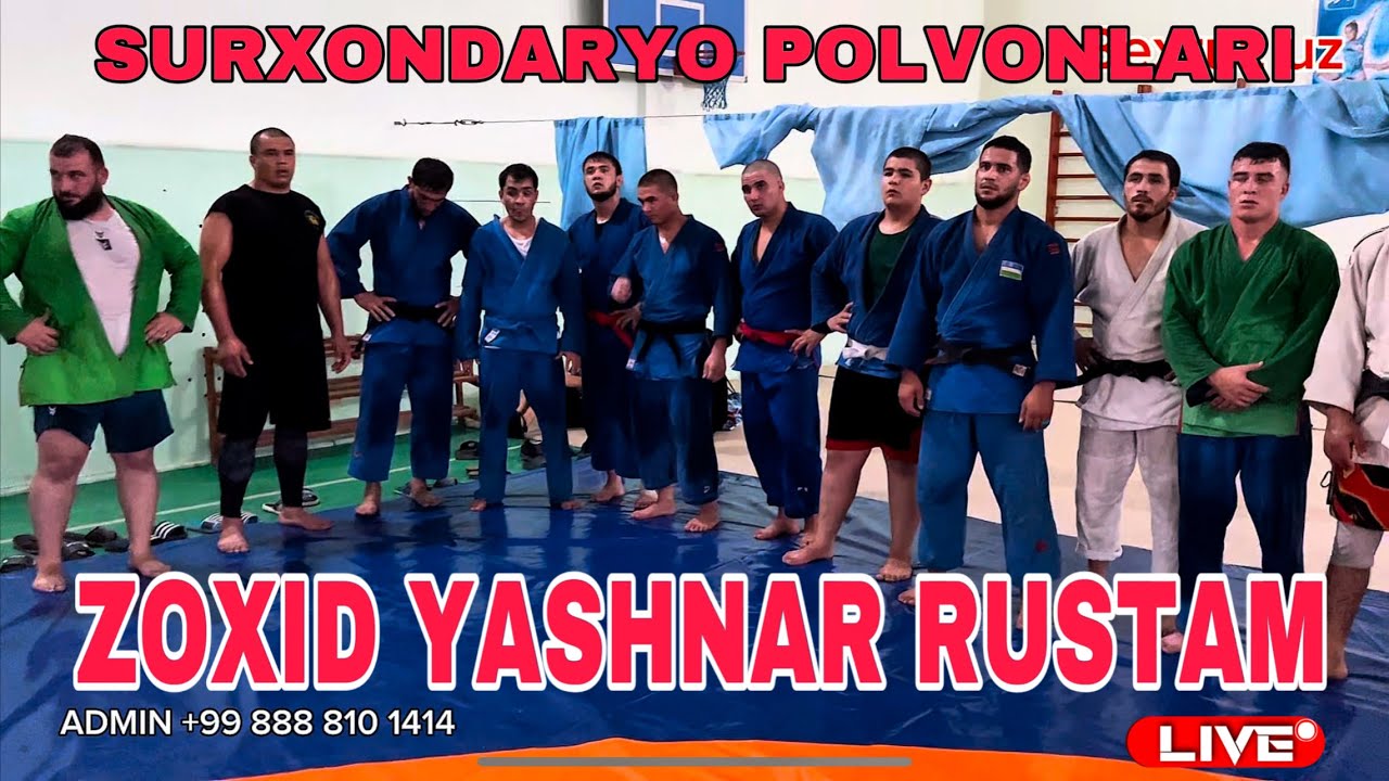 Surxondaryo Polvonlari Sixvatkasi Zoxid Jamshid Rustam Yashnar Uzun turon kurash judo