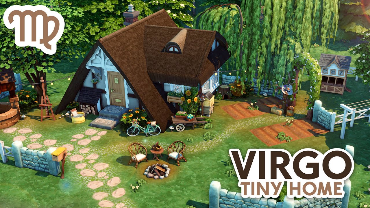 Virgo Tiny Home ♍️ // The Sims 4 Speed Build: Zodiac Series