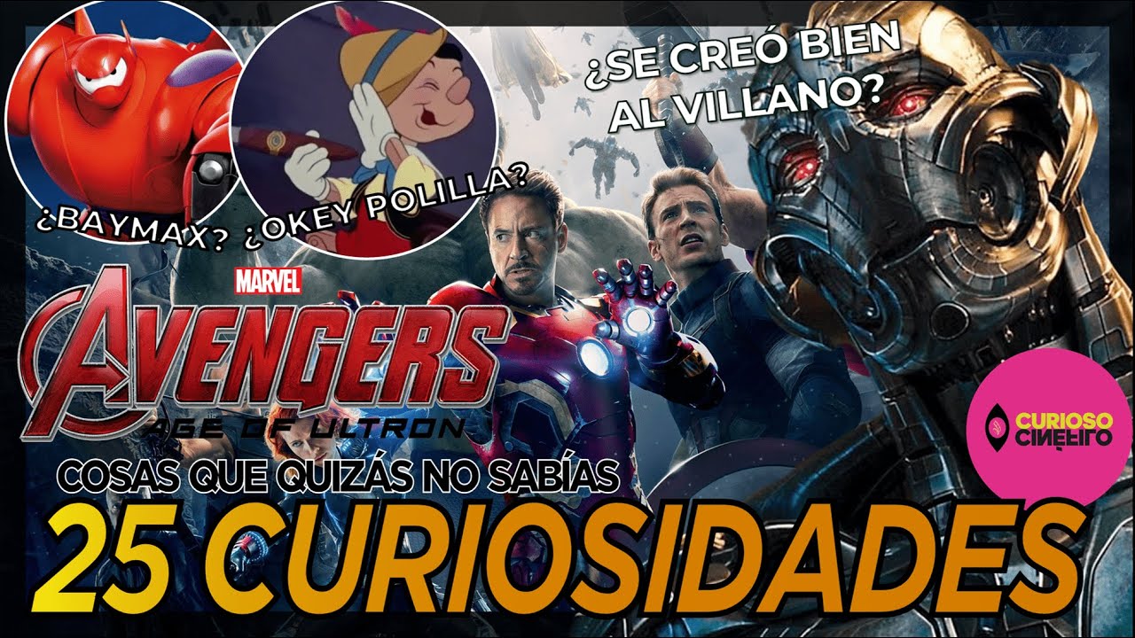 🤖🛡⚒️ 25 Curiosidades de VENGADORES: La era de Ultrón (2015) 🏹🕷👨‍🔬​​ | Cosas que no sabías