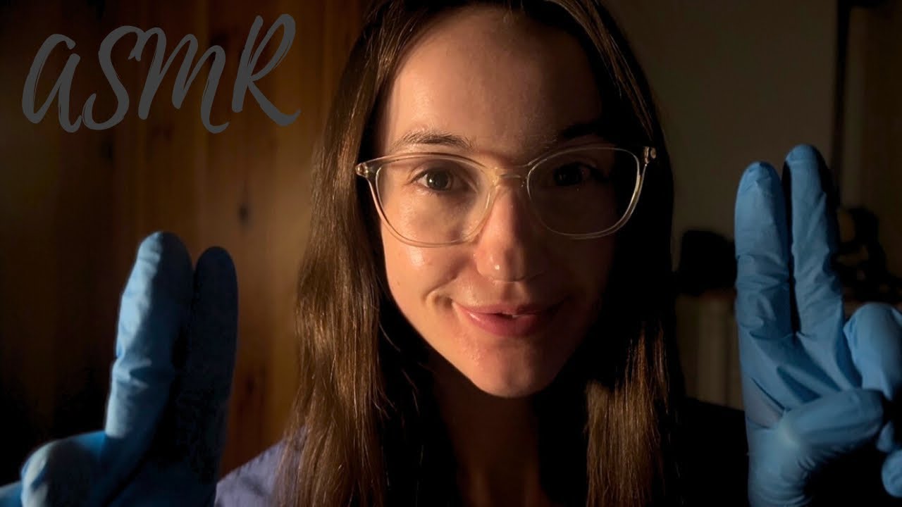 ASMR Dark Room EYE Exam Roleplay 👁️👩‍⚕️ Light Triggers & Up-Close Gentle Whispers