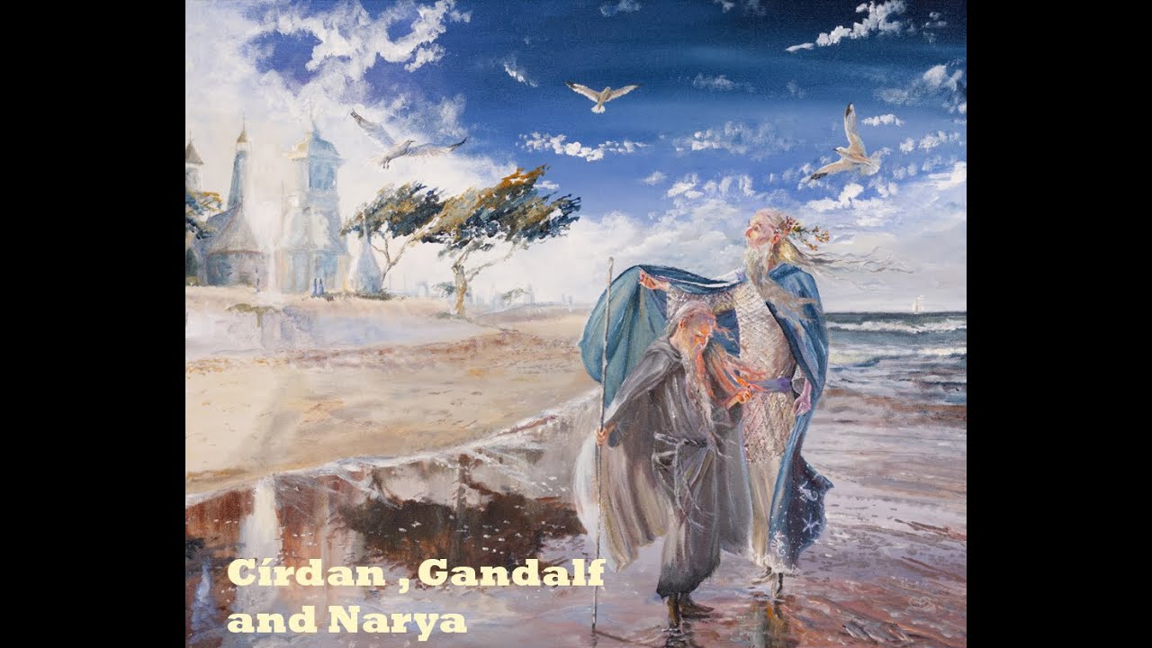 C&iacute;rdan, Gandalf and Narya at the Grey Havens - Miriam Ellis