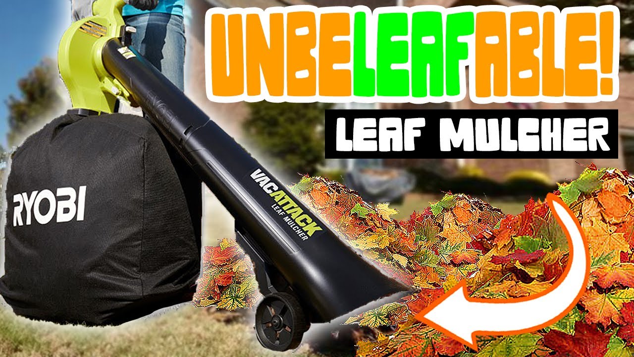 [NO RAKING] Ryobi Vacattack Battery Leaf Vacuum Mulcher Review