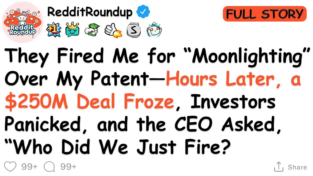 My Manager Fired Me Over a “Moonlighting” Patent—By Closing Time, a $250M Wire Was Flagged and...
