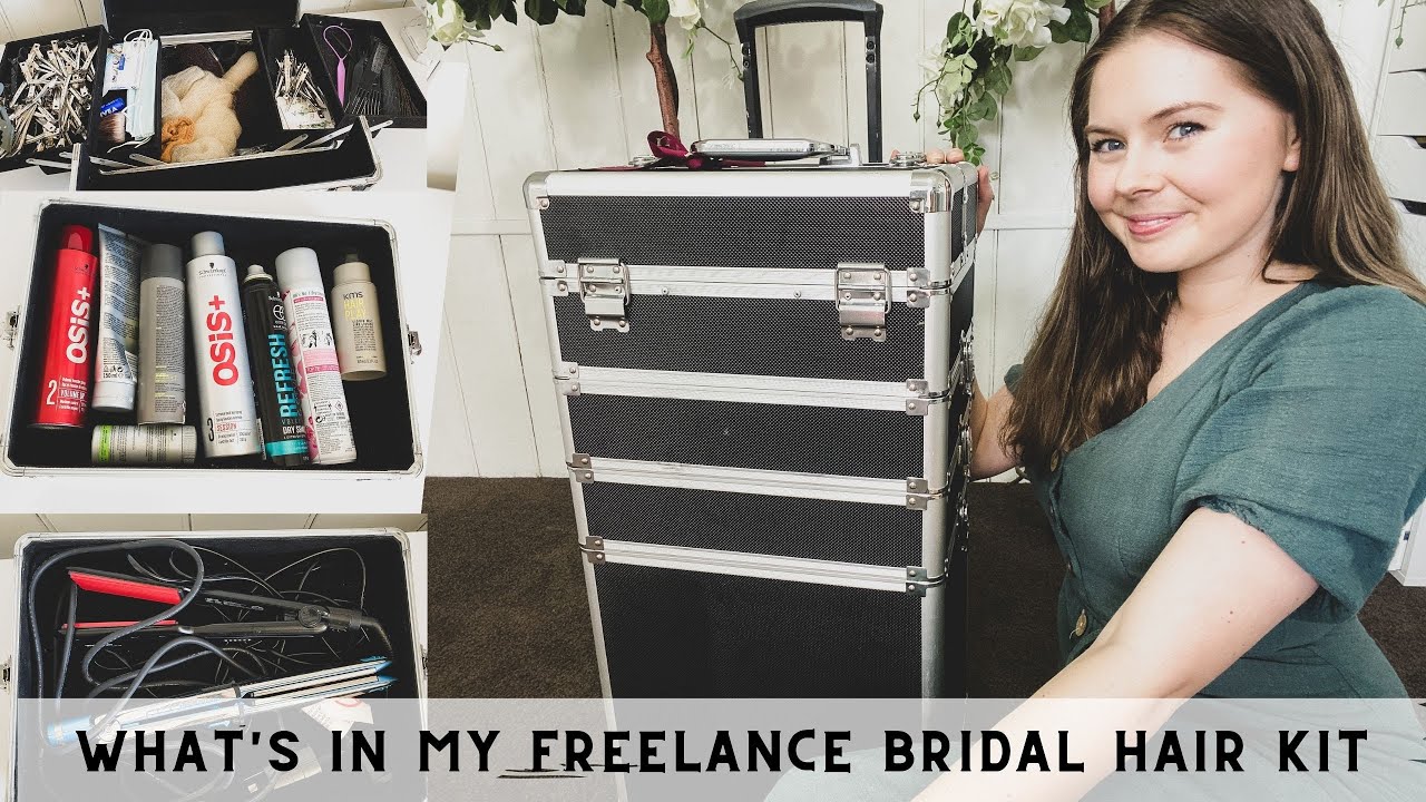 What's in my hairstylist kit | Mobile hairstylist case | freelance bridal hairstylist kit | Hair Kit