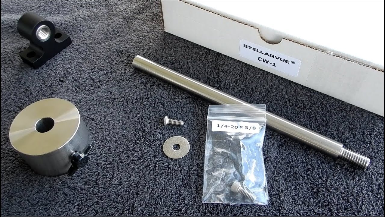 Stellarvue CW-1 Counterweight System for Telescopes - A CLOSEUP LOOK and REVIEW