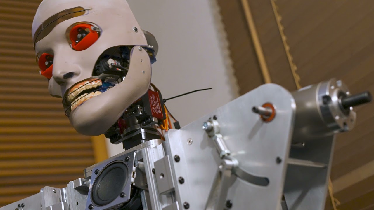 Animatronic head and torso testing pololu maestro