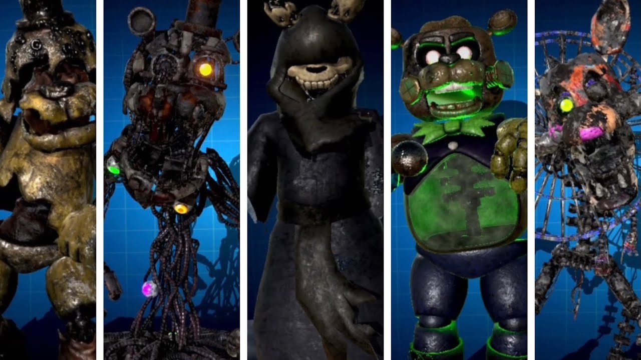 Forsaken AR | All Workshop Animations 100 - 1% + GhostTrap (October 2022) #fnaf #fnafar