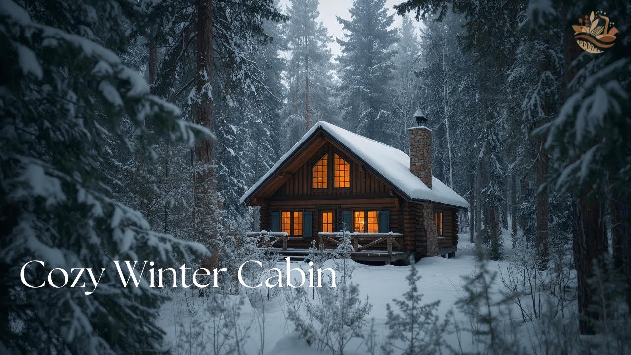 Cozy Winter Cabin ❄️ Light, Happy Jazz for Relaxation & Warm Winter Ambience (4K)