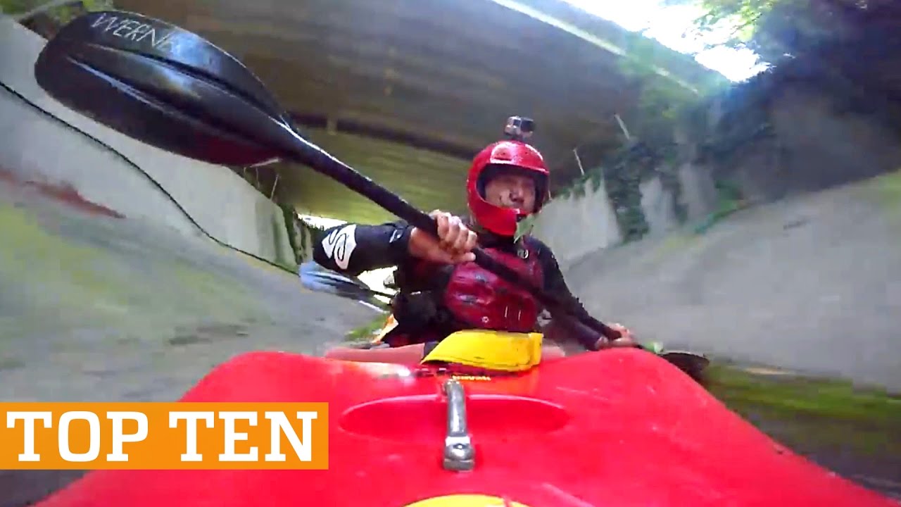 TOP TEN: Kayaking, Skimboarding & Trick Shots! | PEOPLE ARE AWESOME 2017