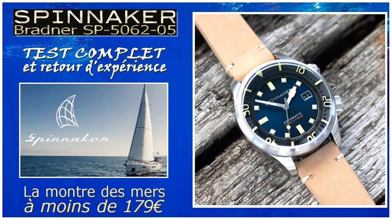 Test et retour d'expérience d'une Spinnaker Bradner SP-5062. Une montre de plongée à prix sympa.