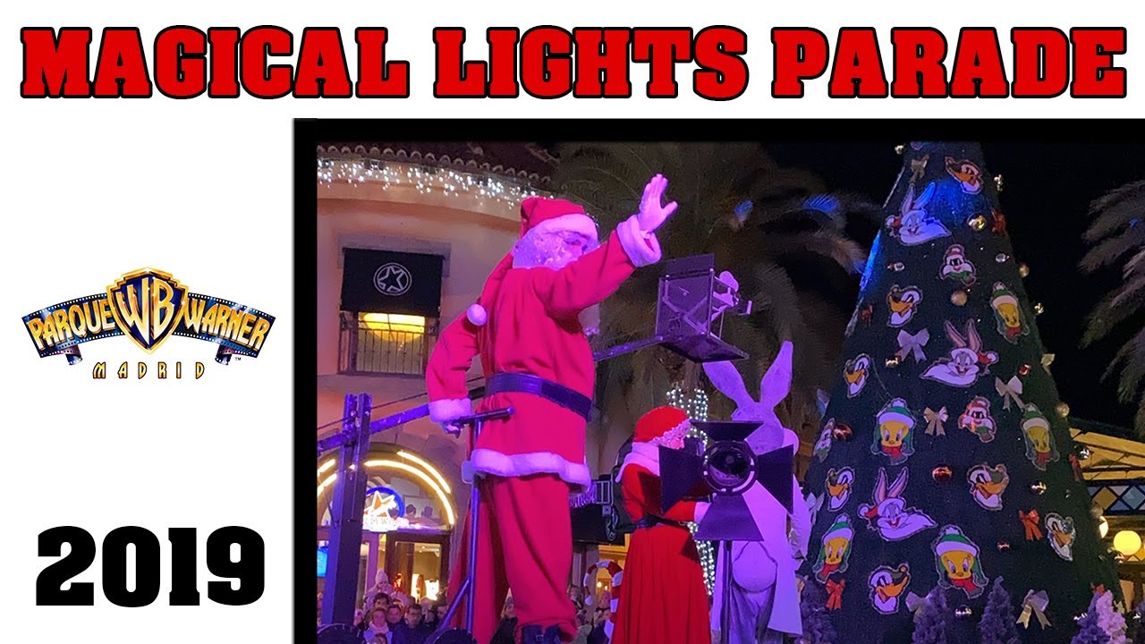 [4K] Magical Lights Parade - Navidad Parque Warner 2019
