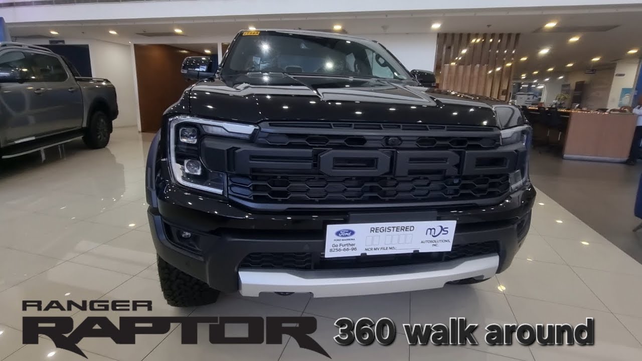 2025 FORD RANGER RAPTOR 2.0L BI-TURBO ABSOLUTE BLACK /4K