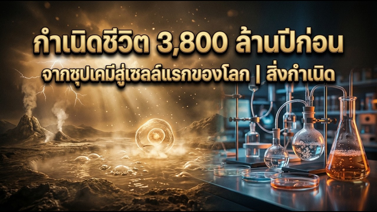 กำเนิดชีวิต 3,800 ล้านปีก่อน | จากซุปเคมีสู่เซลล์แรกของโลก | สิ่งกำเนิด PODCAST