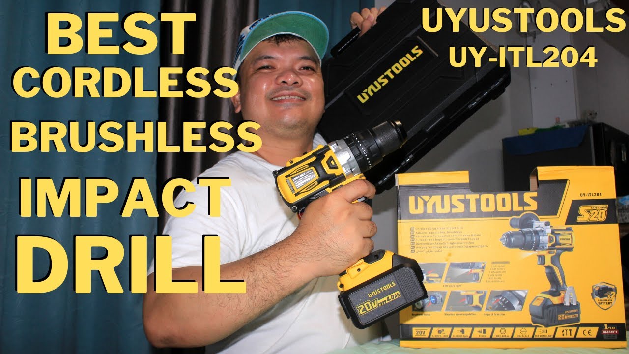 BEST CORDLESS BRUSHLESS IMPACT DRILL UYUSTOOLS ITL204