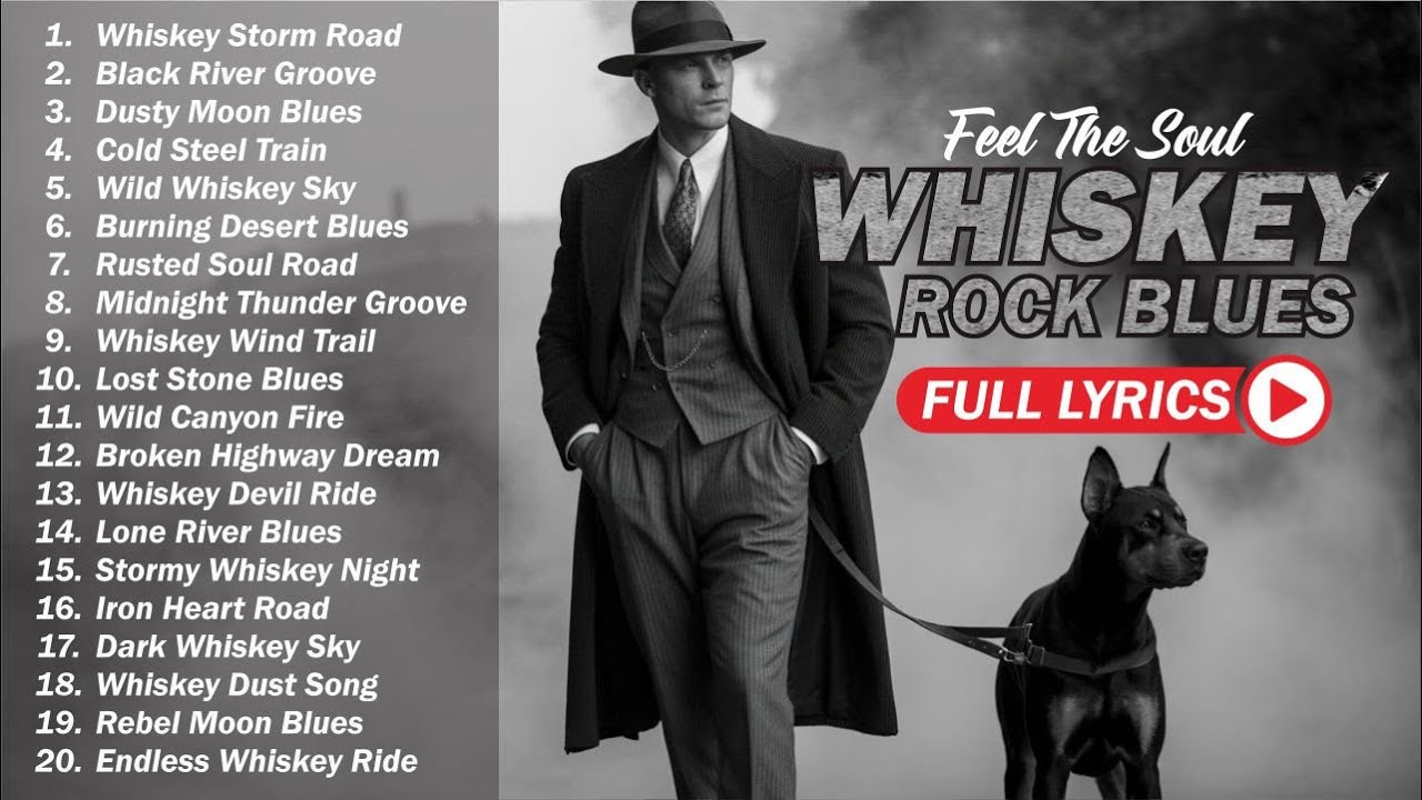 Whiskey Blues & Rock Classics 🎵 The Ultimate Blues Guitar Mix | Relaxing Night Music for Soul & Rest