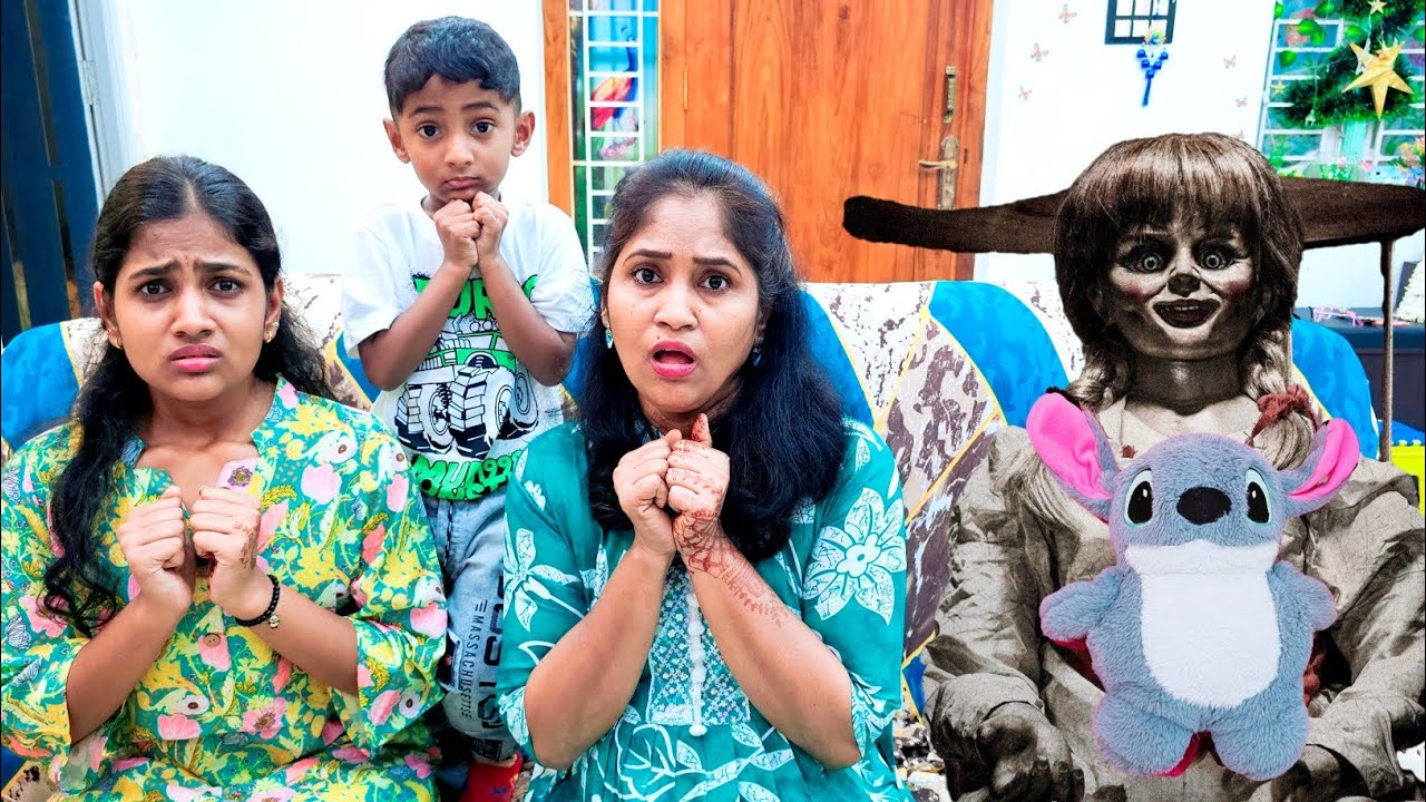 Stretch doll with our house 🏠 👻 👽 | comedy video | funny video | Prabhu sarala lifestyle 