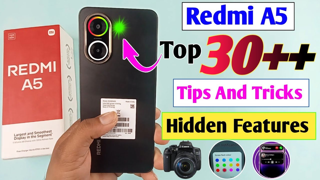Redmi A5 Top 30++ Hidden Features / Redmi A5 Tips and Tricks / redmi a5 