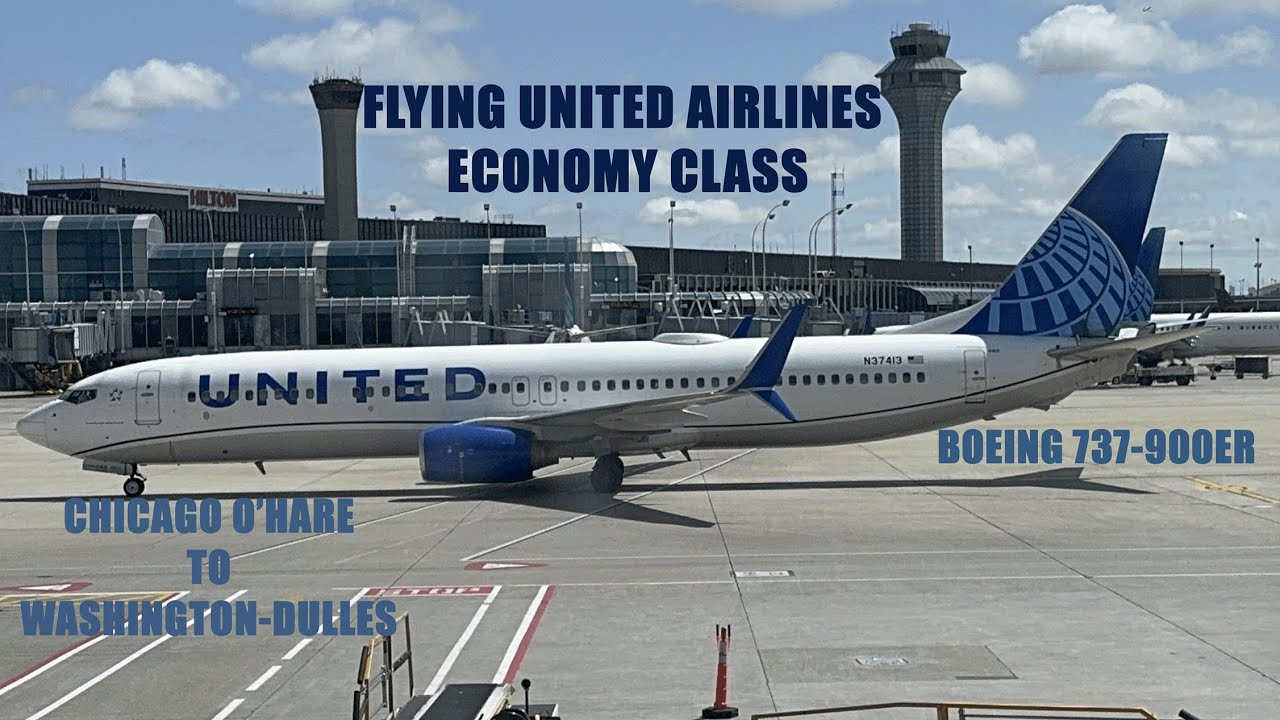 Flying United Airlines Economy Class | Boeing 737-900 from Chicago to Washington-Dulles |TRIP REPORT