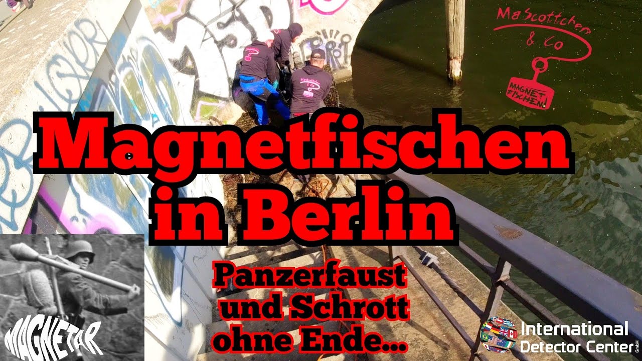 Panzerfaust und VIEL Schrott ❗ beim Magnetfischen in Berlin mit MaScottchen&Co Magnetar Barbarian