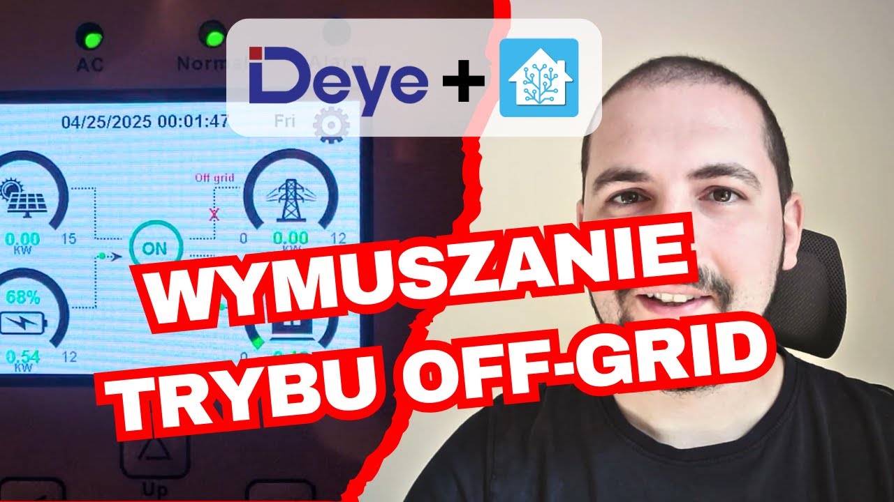 Jak wymusić off-grid w hybrydzie Deye? Własna encja. Deye + HomeAssistant. Część 5