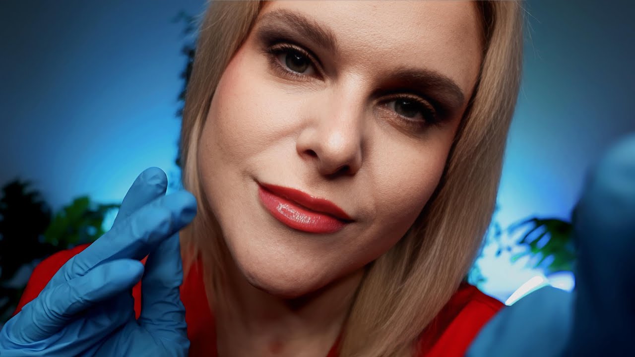 ASMR Skin Assessment For Oily Acne Skin