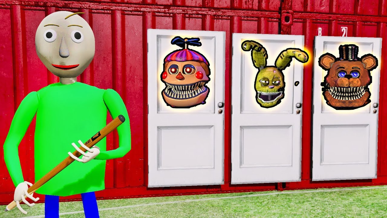 BALDI`S ENCONTROU AS PORTAS ANIMATRONCS? GTA V Five Nights at Freddy's