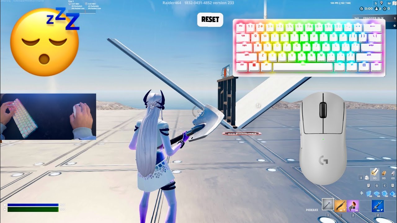 Razer Huntsman Mini ASMR 😴 1v1 Build Fights 🏆 Satisfying Keyboard Fortnite 240 FPS 4K