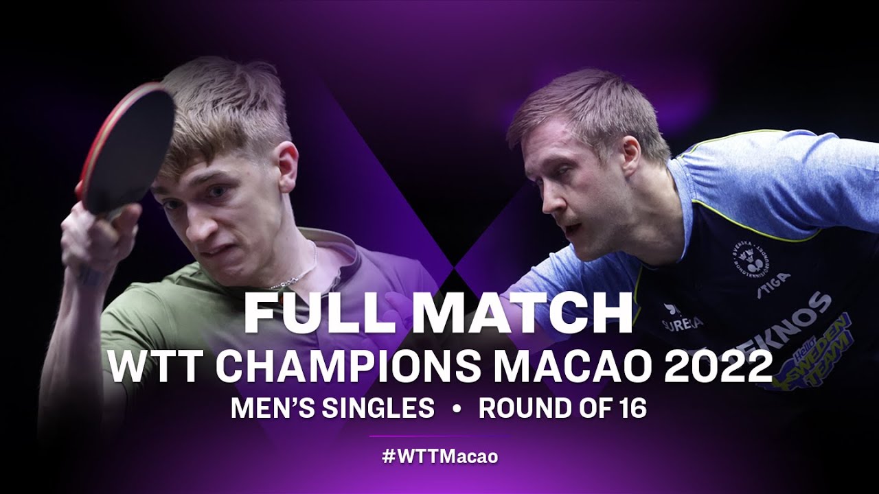 FULL MATCH | Anton KALLBERG vs Mattias FALCK | MS R16 | WTT Champions Macao 2022