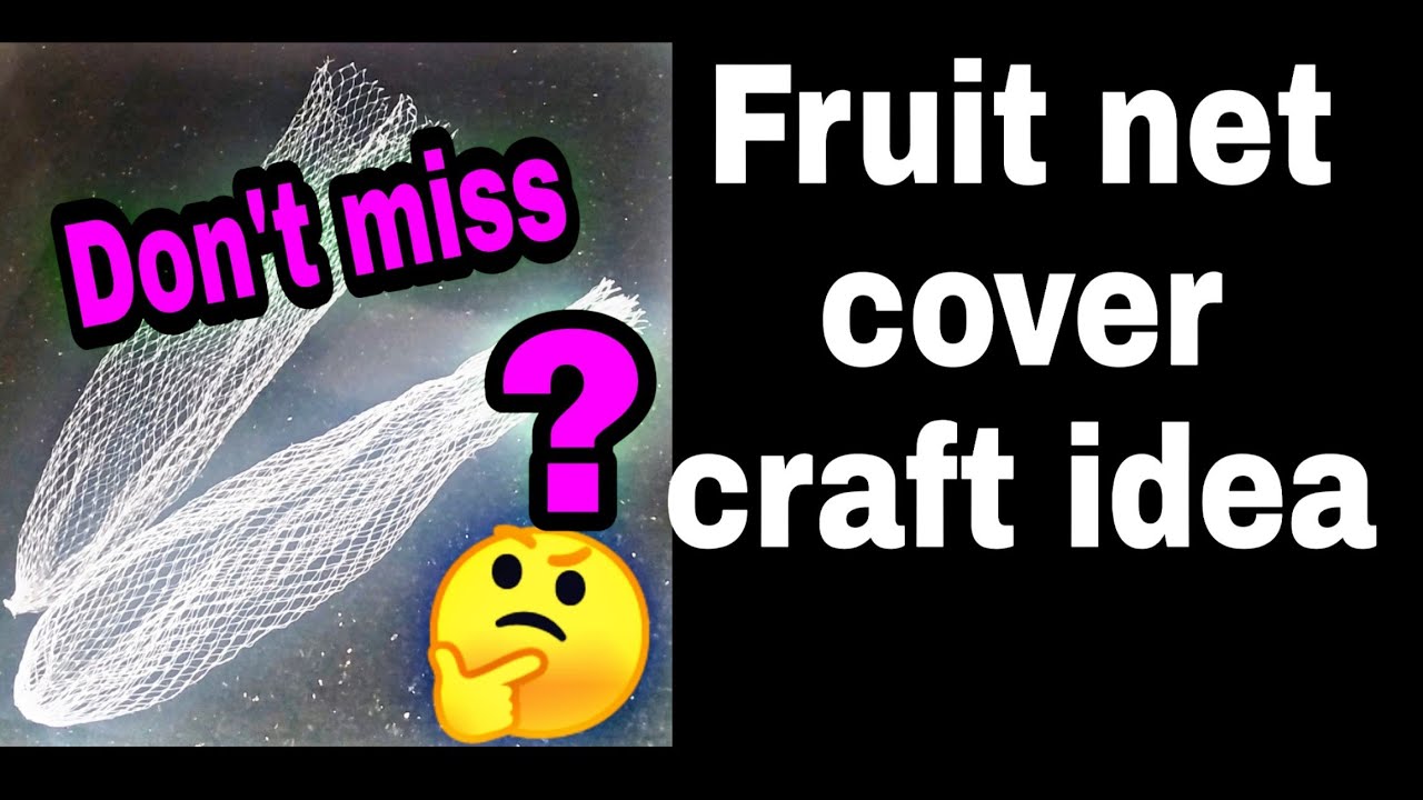 Fruit net cover craft idea / Flower making using fruit net cover /DIY