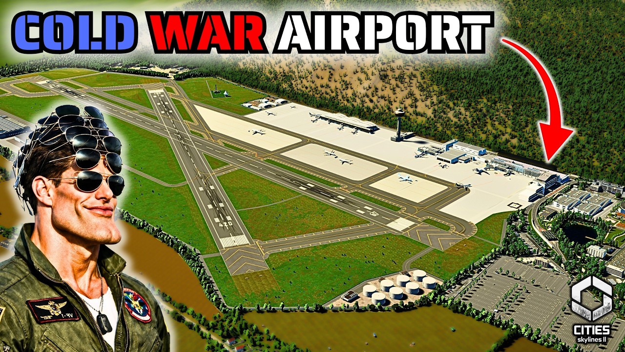 This Cold War City Needed a CUSTOM Airport | Cities Skylines 2