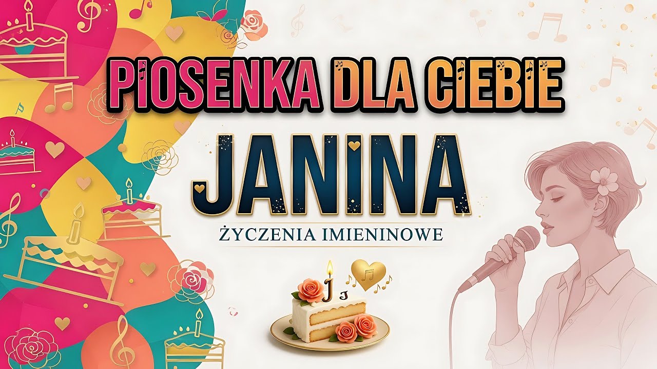 Piosenka na imieniny Janiny 🎙️ Piękne życzenia imieninowe z piosenką dla Janiny &bull; Janki