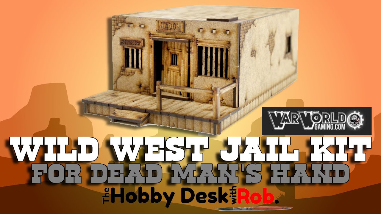 MDF Wild West Jail Terrain Kit from War World Gaming!