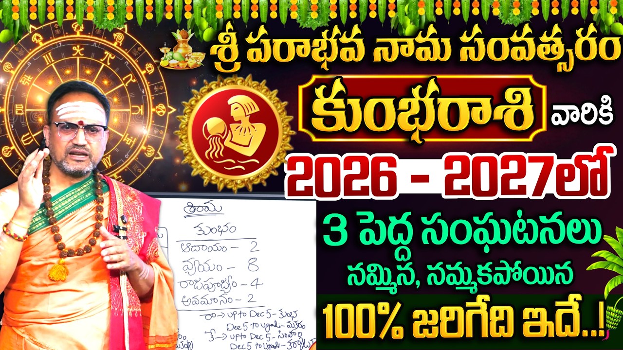 Nandi Bhatla - Ugadi Special Vruschika Rashi Phalithalu 2026 | కుంభ రాశి వారికి జరిగేది ఇదే | #ugadi