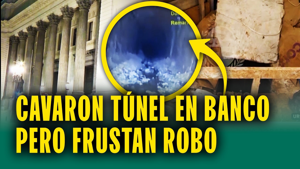 Cavaron t&uacute;nel para robar un banco: Ladrones ten&iacute;an informaci&oacute;n clave pero polic&iacute;a frustr&oacute; el robo