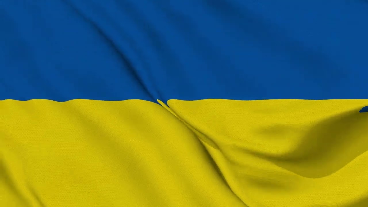 Ukrainian Flag Waving in 4K Ultra HD | Peaceful & Patriotic Animation