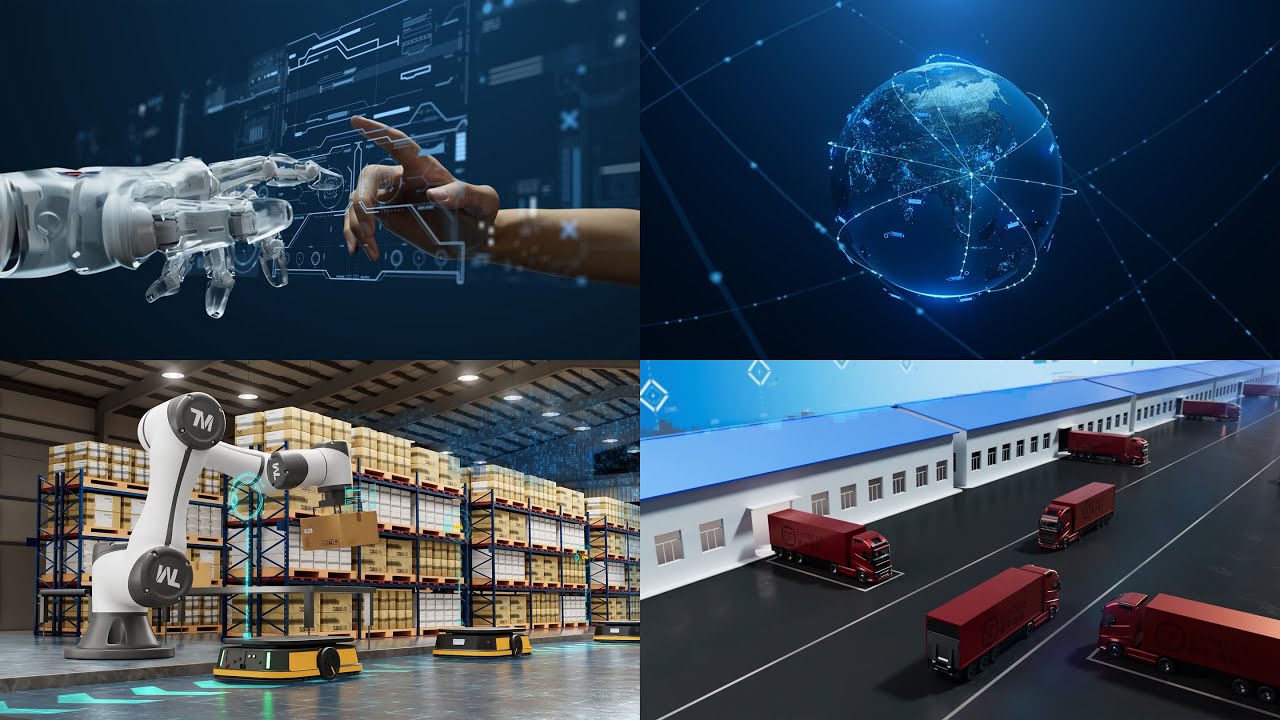 Cinema 4D Project Files: Smart Express Factory Realistic Holographic Transformation (C4D & REDSHIFT)