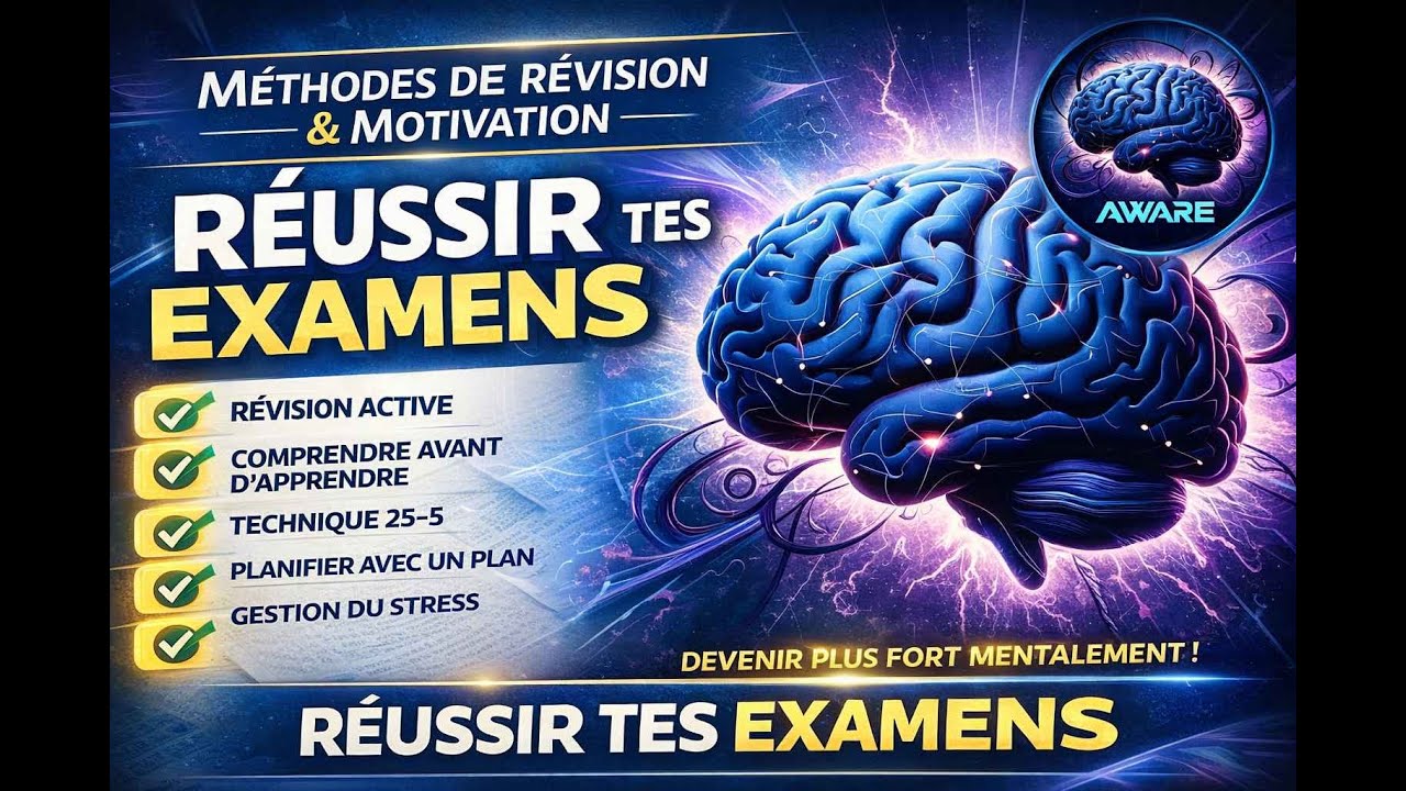 🛑Méthodes de Révision Efficaces & Motivation pour Réussir les Examens | Aware Mentally