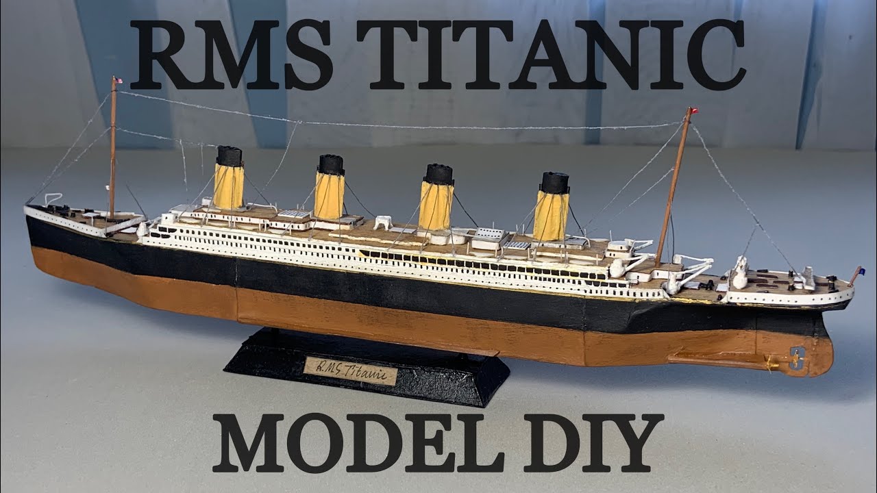 Titanic paper ship model from scratch | Титаник из бумаги с нуля DIY