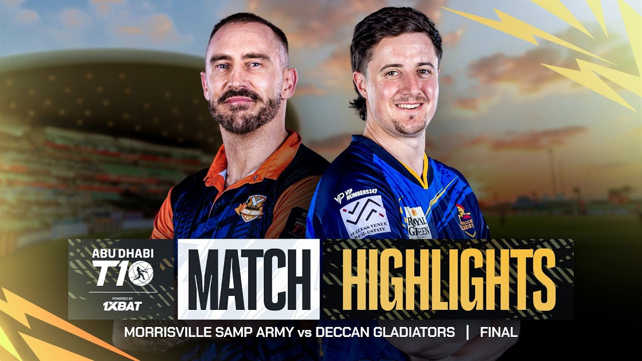 2024 Абу-Даби T10 I Финал I Основные моменты: Deccan Gladiators против Morrisville Samp Army | Се...