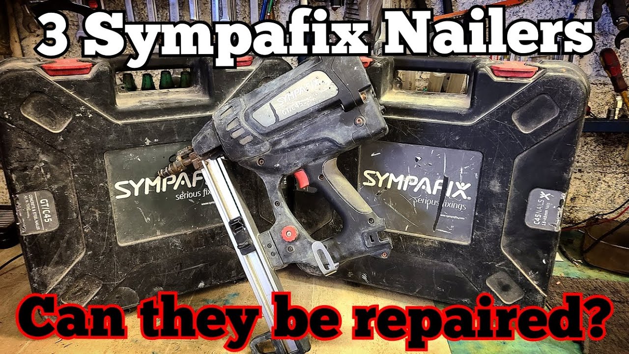 Power Tool Repairs. Sympafix gas concrete nailers GT/C 45, 3 guns, 3 problems.