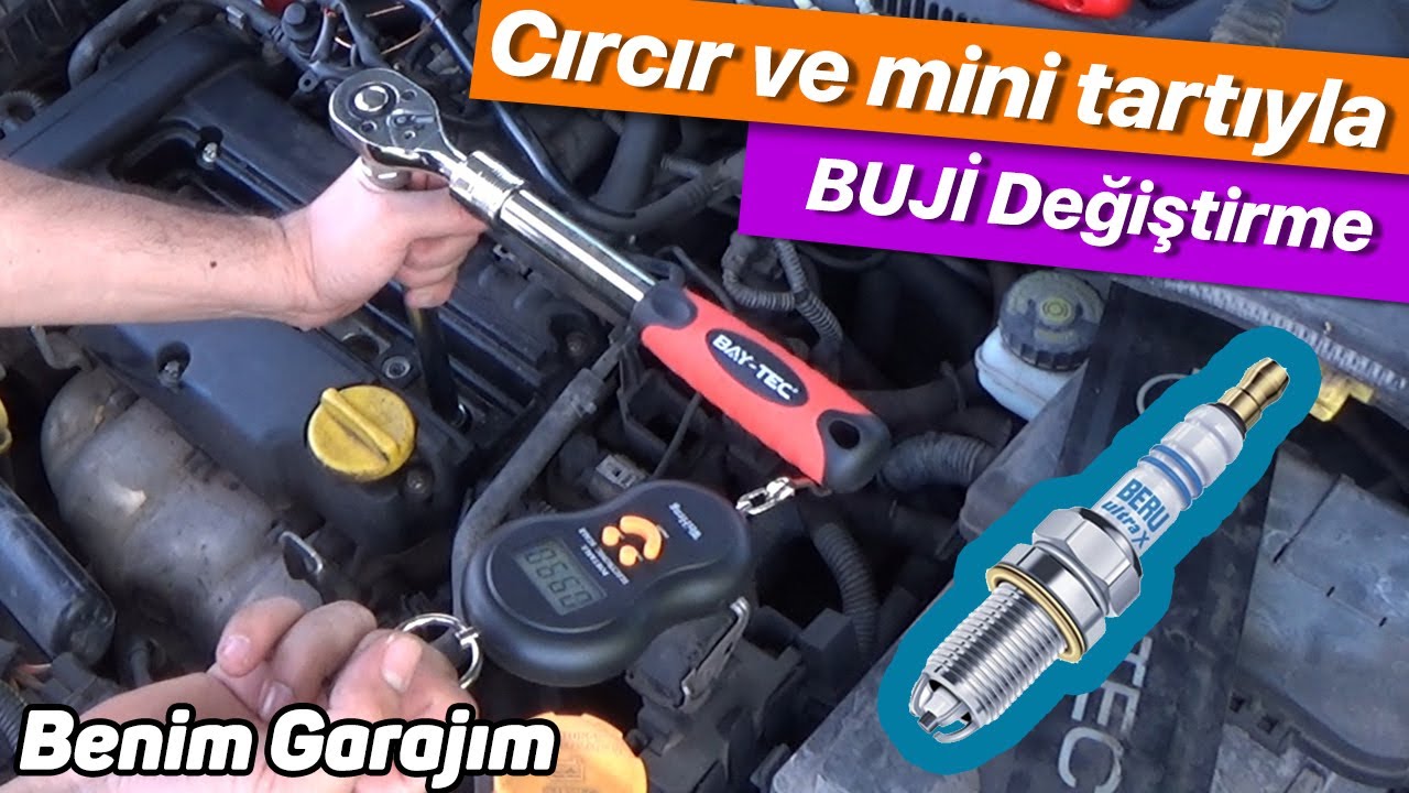 Buji nasıl değiştirilir - Tork değerleri - Nasıl sökülür ve takılır - Opel Corsa C D 1.2 1.4