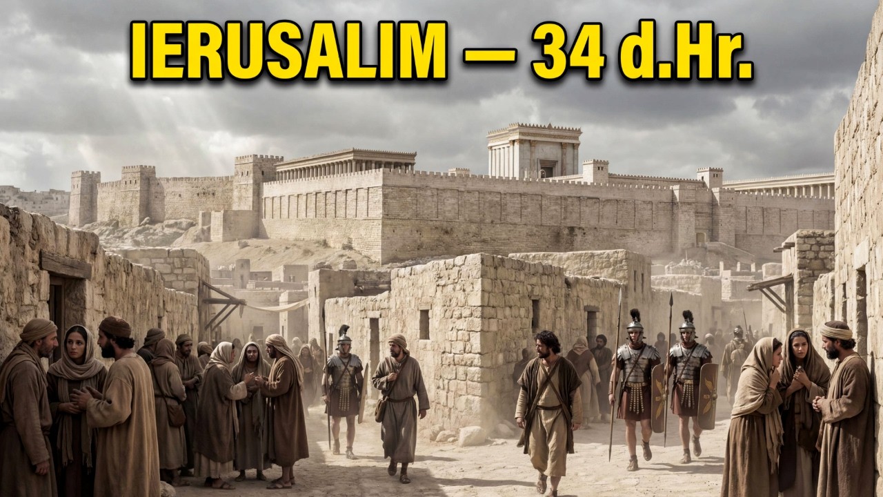 34 d.Hr. Ierusalimul sub teroare | Primele persecuții ale creștinilor (Reconstrucție IA)