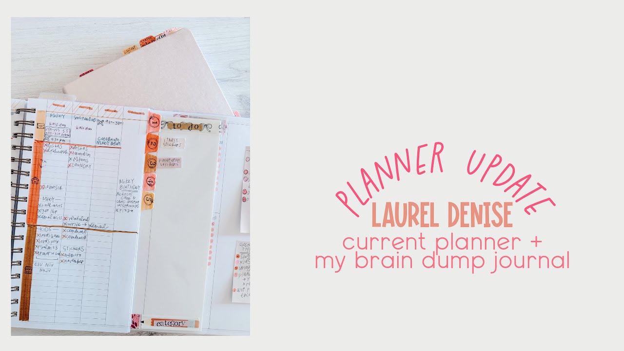ПЛАНИРОВЩИК LAUREL DENISE + ЖУРНАЛ МОЗГОВОГО СБРОСА // пошаговое руководство по моей текущей сист...