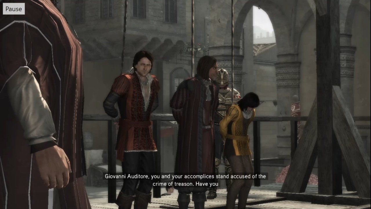The Betrayal of Uberto – Ezio’s Father and Brother Executed