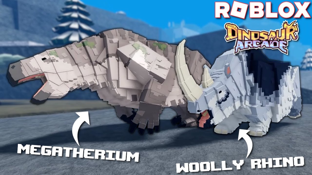 Woolly Rhino And Megatherium! (Era Expansion Update) | ROBLOX Dinosaur Arcade