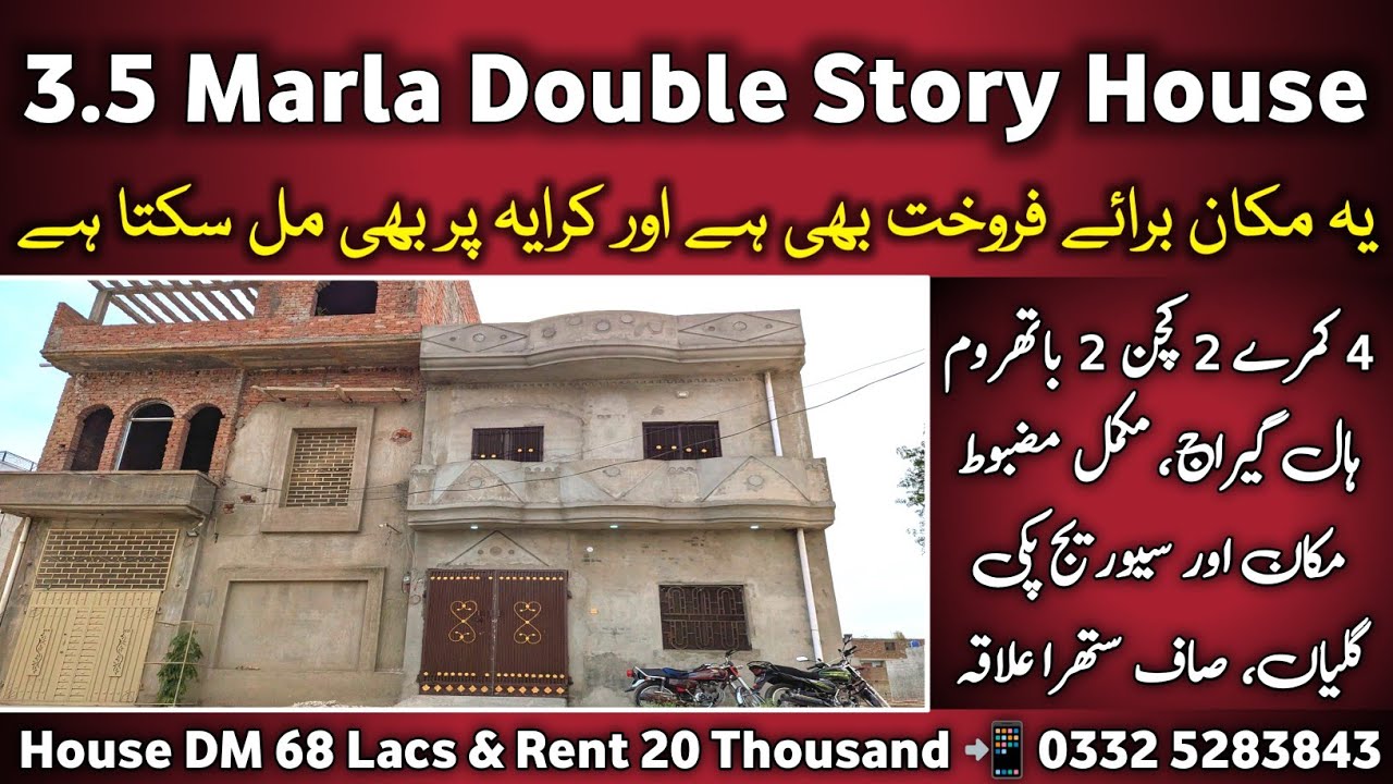 2 in One 🔥 3.5 Marla House For Sale & For Rent Also 😍 Top Location of Kashmir Town Kareem Pura JLM