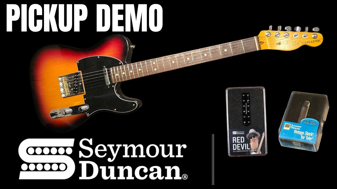 Seymour Duncan Red Devil and STK1 Telecaster Pickup Demo - No Talking