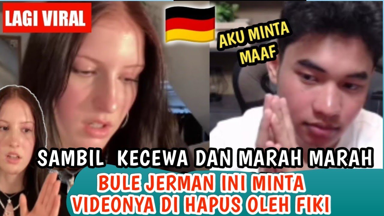 FULL VIDEO Kronologi cewek Jerman marah marah kepada Fiki Naki sampai ingin video nya di hapus